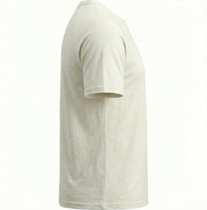 A high-performance men's athletic v-neck t-shirt featuring a minimalist chest logo and a modern curved longline hem for an elongated silhouette.