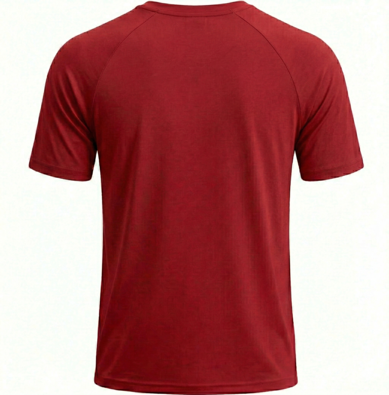 A high-quality men's v-neck t-shirt with a minimalist chest logo, featuring a classic regular fit and straight-cut bottom hem.