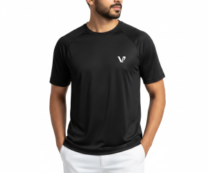 Mesh Panel Crew Neck T-Shirt – Breathable - Image 6