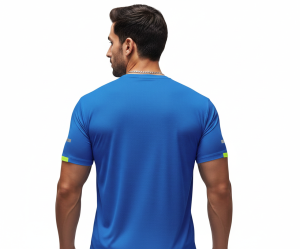 Breathable Mesh Panel Crew Neck Performance T-Shirt - Image 2