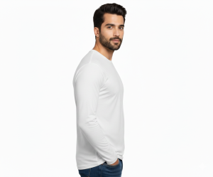 Premium Men’s Polyester Jersey Crew Neck T-Shirt - Image 2