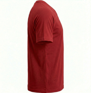 A high-quality men's v-neck t-shirt with a minimalist chest logo, featuring a classic regular fit and straight-cut bottom hem.