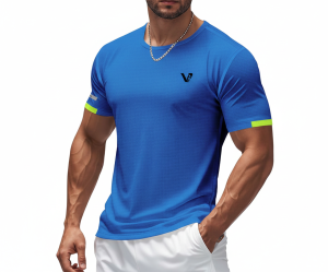 Breathable Mesh Panel Crew Neck Performance T-Shirt - Image 6