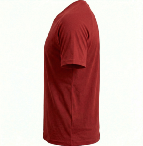 A high-quality men's v-neck t-shirt with a minimalist chest logo, featuring a classic regular fit and straight-cut bottom hem.