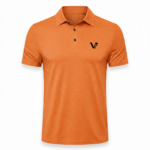 A high-performance men's quick-dry athletic polo featuring a three-button placket, a minimalist chest logo, and a traditional straight-cut bottom hem.