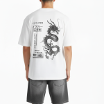 Streetwear Dragon Graphic Cotton Oversized T-Shirt