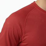 A high-quality interlock lightweight cotton t-shirt with a minimalist logo on the chest, featuring a tailored regular fit and smooth performance fabric.