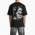Streetwear Dragon Graphic Cotton Oversized T-Shirt - Image 6