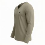 A high-performance men's muscle slim-fit t-shirt featuring a minimalist chest logo and a modern curved longline hem for an elongated silhouette.