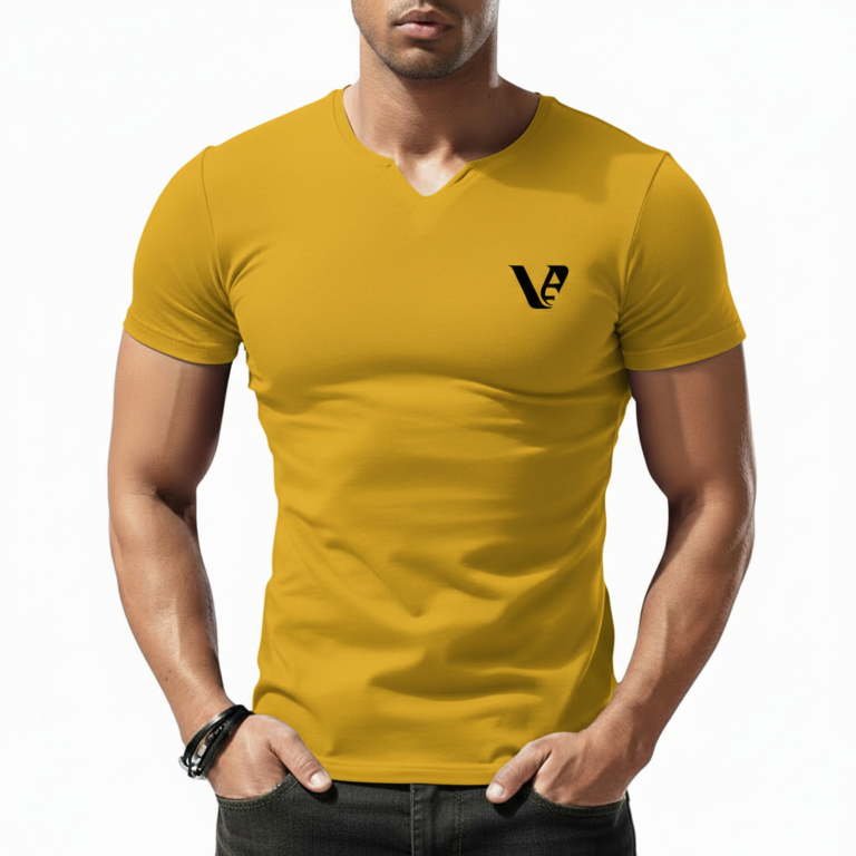 A high-performance men's athletic muscle fit t-shirt featuring a minimalist chest logo and a modern curved longline hem for an elongated silhouette.