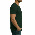 A high-performance men's athletic muscle fit t-shirt featuring a minimalist chest logo and a modern curved longline hem for an elongated silhouette.