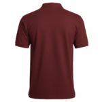 A premium men's short-sleeve pique polo shirt featuring a two-button closure, a minimalist chest logo, and a traditional straight-cut hem with side slits.