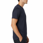 A high-quality lightweight cotton jersey t-shirt with a minimalist logo on the chest, featuring a tailored fit and premium construction.