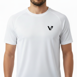 A high-quality lightweight cotton jersey t-shirt with a minimalist logo on the chest, featuring a tailored regular fit and premium construction.