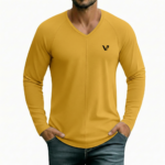 A high-performance men's muscle slim-fit t-shirt featuring a minimalist chest logo and a modern curved longline hem for an elongated silhouette.