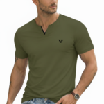 A high-performance men's muscle slim fit t-shirt with a minimalist chest logo and a modern curved longline hem.