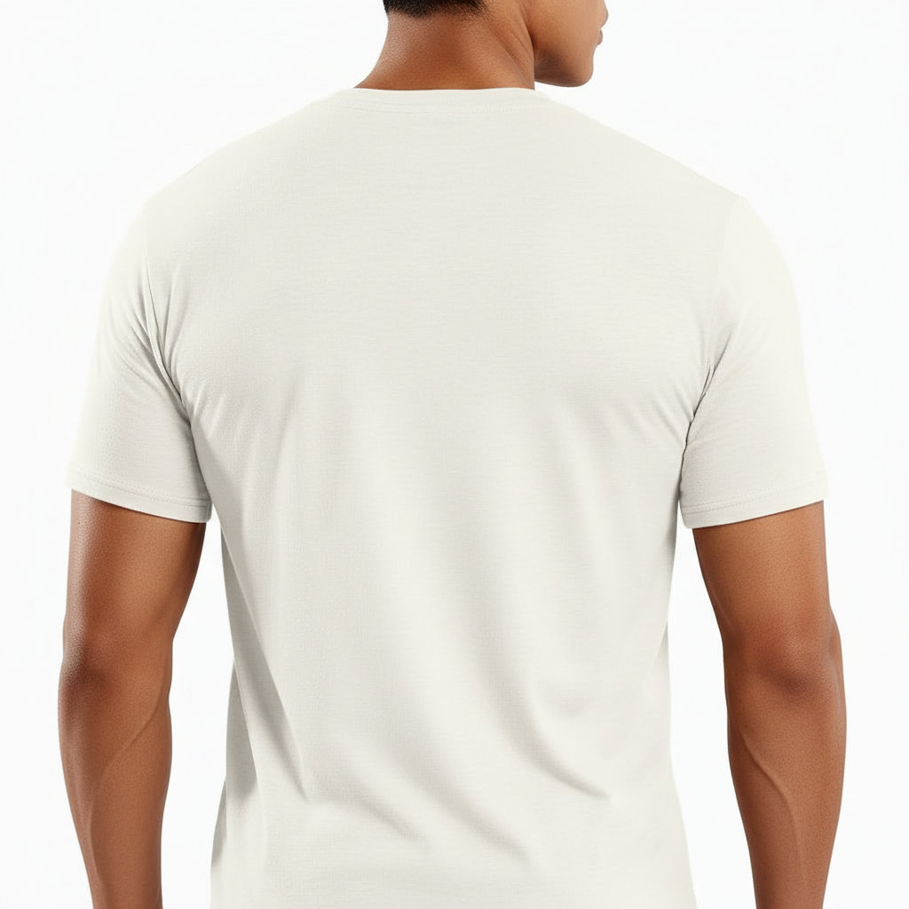 A high-performance lightweight polyester jersey t-shirt featuring a minimalist logo on the chest and a modern athletic tailored fit.