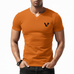 A high-quality lightweight cotton jersey t-shirt with a minimalist logo on the chest, featuring a tailored regular fit and premium construction.