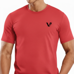 A high-performance lightweight polyester jersey t-shirt featuring a minimalist logo on the chest and a modern athletic tailored fit.