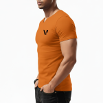 A high-quality lightweight cotton jersey t-shirt with a minimalist logo on the chest, featuring a tailored regular fit and premium construction.