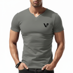 A high-quality lightweight cotton jersey t-shirt with a minimalist logo on the chest, featuring a tailored regular fit and premium construction.