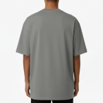 Inverted Dark Red Rose Graphic Oversized T-Shirt - Image 2