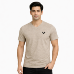 Breathable & Modern Cotton Short Sleeve V-Neck T-Shirt