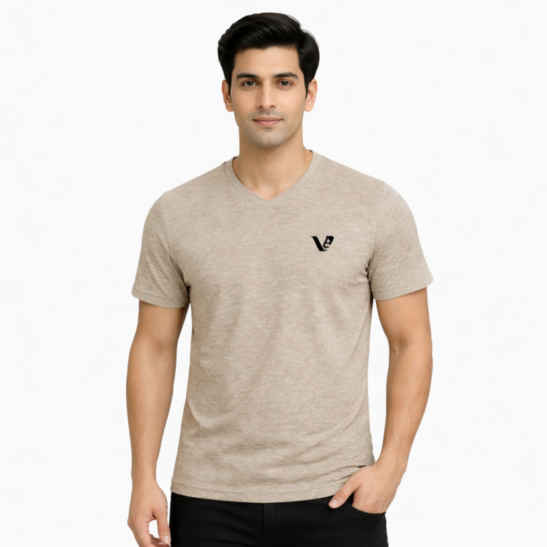 Breathable & Modern Cotton Short Sleeve V-Neck T-Shirt
