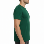 Men's slim fit Mandarin collar cotton shirt with micro-geometric pattern, available in Brown, Maroon, and Orange.