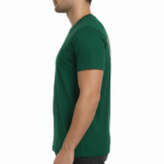 Men's slim fit Mandarin collar cotton shirt with micro-geometric pattern, available in Brown, Maroon, and Orange.