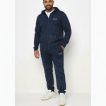 Men's designer breathable cotton tracksuit set featuring a full-zip hoodie and joggers with a silver branching line-art print and VALE cursive branding. Caption: Elevate your casual style with our artistic branch-print tracksuit—crafted from breathable cotton for ultimate all-day comfort.
