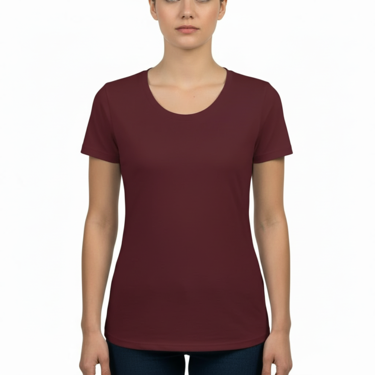 Close-up and full-length views of a men's athletic slim-fit button-down shirt made of breathable cotton, featuring a detailed geometric tribal print in brown, maroon, and orange.