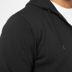 Men's premium breathable cotton tracksuit featuring a full-zip hoodie and matching joggers with minimalist branding, available in Black, Green, and Blue.