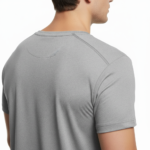 Man wearing VALE branded slim-fit t-shirt