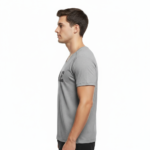 Man wearing VALE branded slim-fit t-shirt