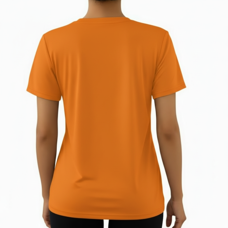 Woman wearing a "Vale" brand floral graphic t-shirt in breathable cotton, available in Forest Green, Olive, and Sand Beige colors.