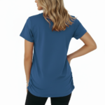 Women's VALE floral graphic t-shirt in breathable cotton fabric, slim fit design.