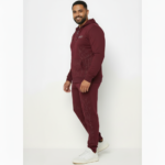 Men's designer breathable cotton tracksuit set featuring a full-zip hoodie and joggers with a silver branching line-art print and VALE cursive branding. Caption: Elevate your casual style with our artistic branch-print tracksuit—crafted from breathable cotton for ultimate all-day comfort.