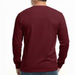 Men's long sleeve breathable cotton shirt in red, olive green, and maroon featuring a vintage VALE compass graphic design, athletic slim fit