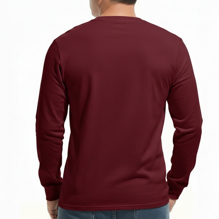 Men's long sleeve breathable cotton shirt in red, olive green, and maroon featuring a vintage VALE compass graphic design, athletic slim fit