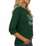 Vale Floral Graphic Sleeve Cotton Shirt - Image 4