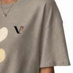 Minimalist Triple Heart Graphic Tee - Image 5