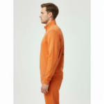 Men's premium minimalist cotton tracksuit featuring a full-zip hoodie and slim-fit joggers with subtle branding on breathable fabric.