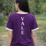 Women’s Grey Ringer T-Shirt – Soft Cotton Casual Summer Tee for Girls