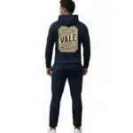Men Navy Tracksuit Hoodie Set | Slim Fit Gym & Casual Wear